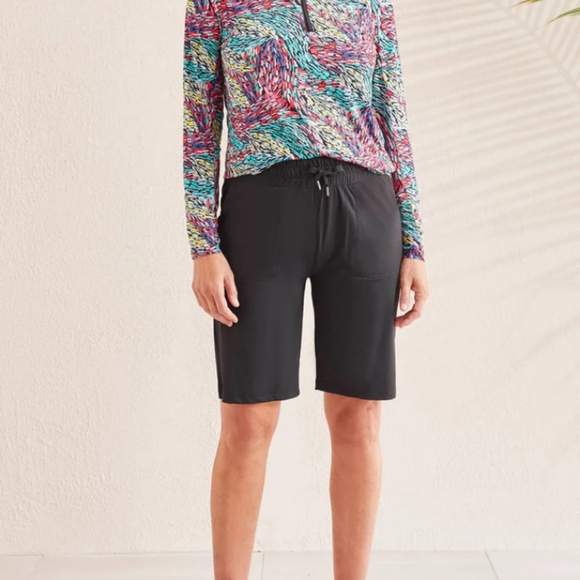 Tribal Pants - Tribal | Blue Cotton Bermuda Shorts